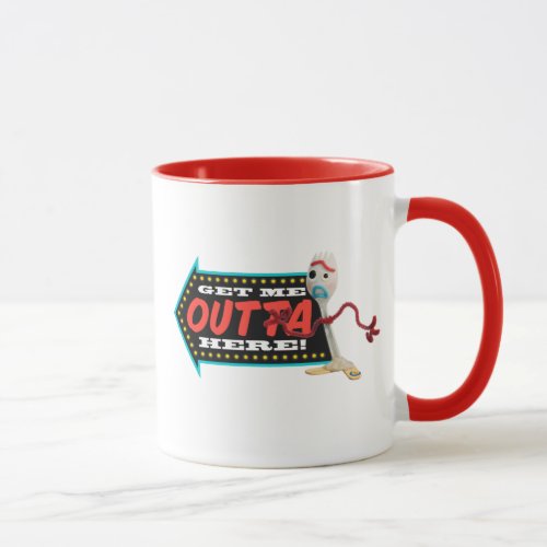 Toy Story 4  Forky Get Me Outta Here Mug