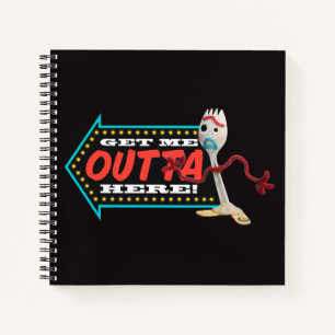 Toy Story 4 Forky "Get Me Outta Here" Notebook