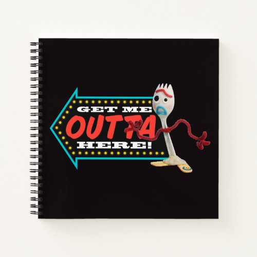 Toy Story 4  Forky Get Me Outta Here Notebook