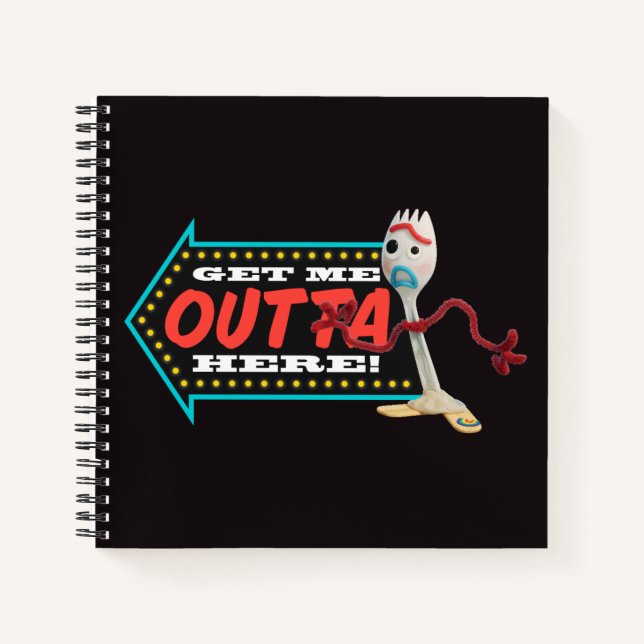 Toy Story 4 | Forky "Get Me Outta Here" Notebook (Front)