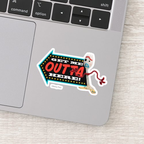 Toy Story 4  Forky Get Me Outta Here Sticker