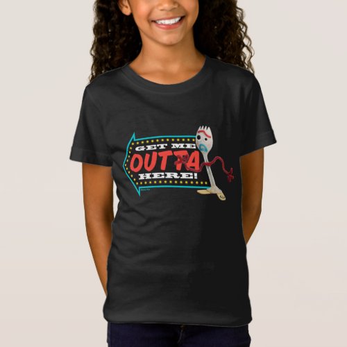 Toy Story 4  Forky Get Me Outta Here T_Shirt
