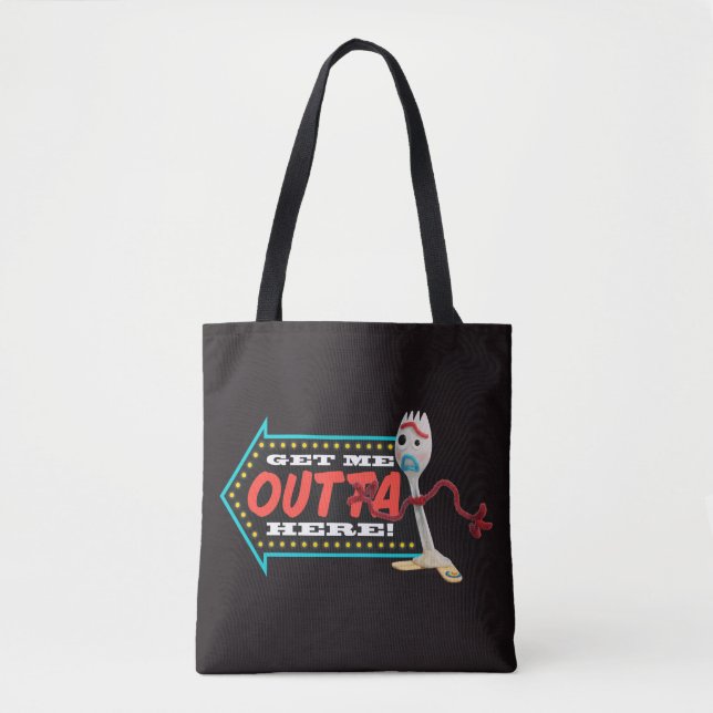 Toy Story 4 | Forky "Get Me Outta Here" Tote Bag (Front)