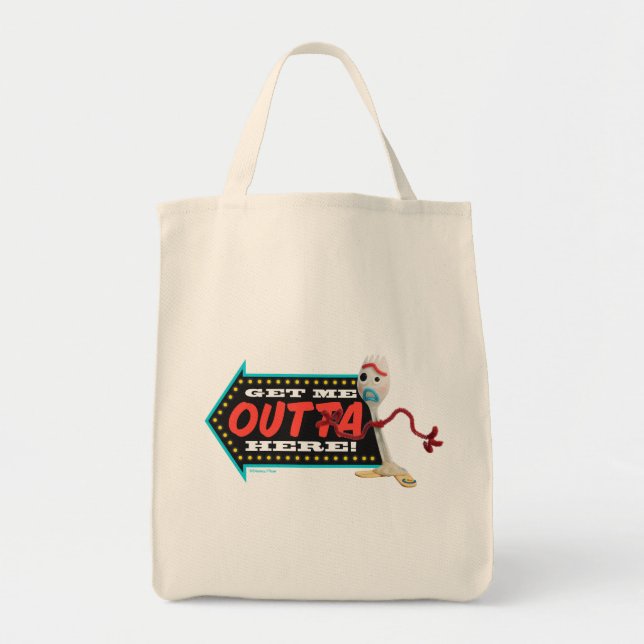 Toy Story 4 | Forky "Get Me Outta Here" Tote Bag (Front)