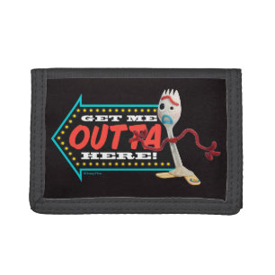 Toy Story 4 Forky "Get Me Outta Here" Tri-fold Wallet