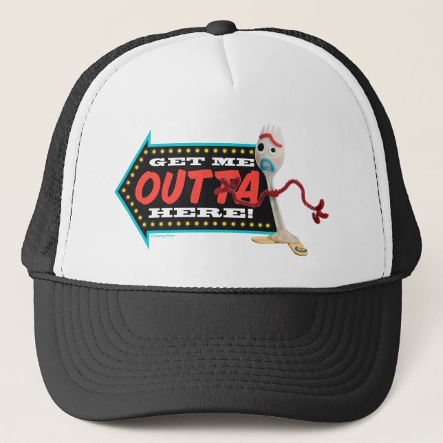 Toy Story 4 | Forky "Get Me Outta Here" Trucker Hat (Front)