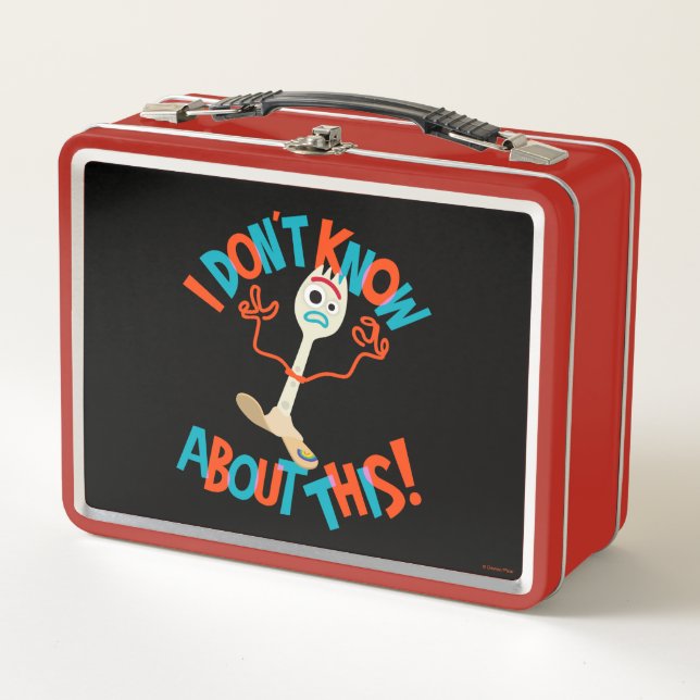 Toy Story 4 | Forky "I Don't Know About This!" Metal Lunch Box (Front)