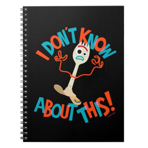 Toy Story 4  Forky I Dont Know About This Notebook