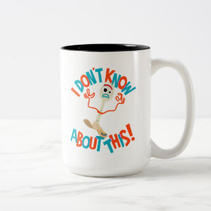 Toy Story 4   Forky "I Don't Know About This!" Two-Tone Coffee Mug