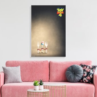 Toy Story 4 | Forky Theatrical Poster Canvas Print | Zazzle