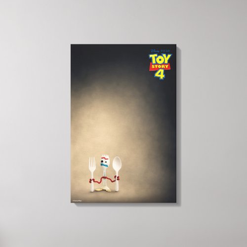 Toy Story 4  Forky Theatrical Poster Canvas Print