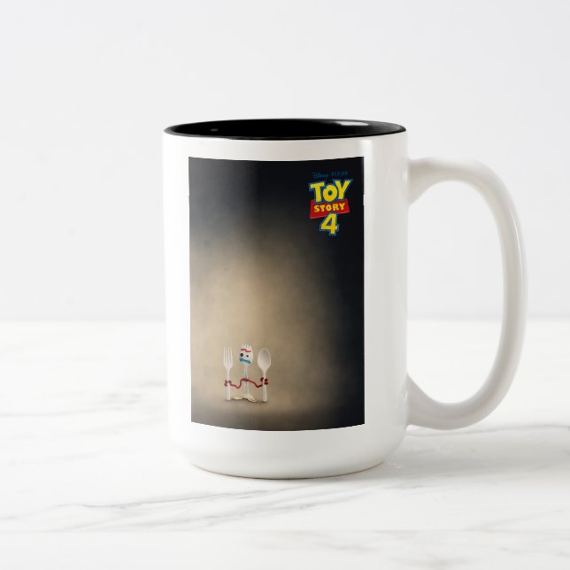 Toy Story 4 | Forky Theatrical Poster Two-Tone Coffee Mug (Right)