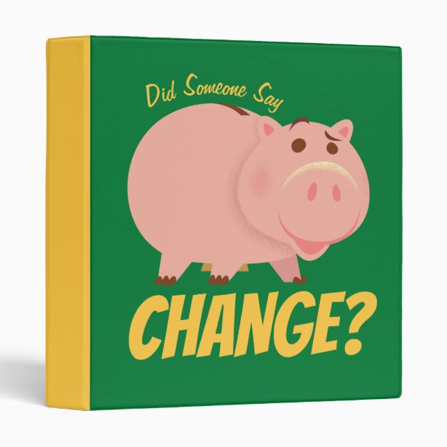 Toy Story 4 | Hamm Illustration 3 Ring Binder (Front/Spine)