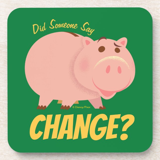 Toy Story 4 | Hamm Illustration Beverage Coaster (Front)