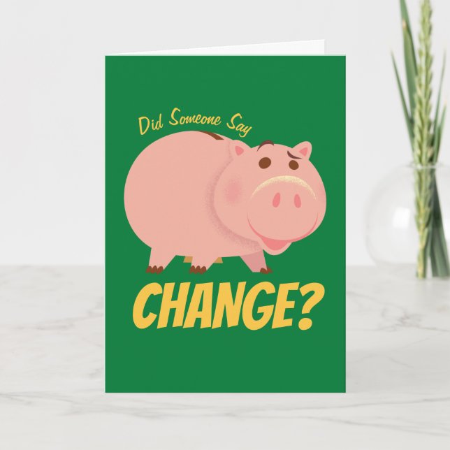 Toy Story 4 | Hamm Illustration Card (Front)