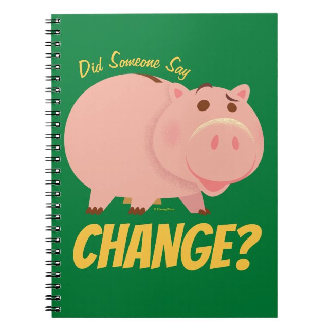 Toy Story 4 | Hamm Illustration Notebook (Front)