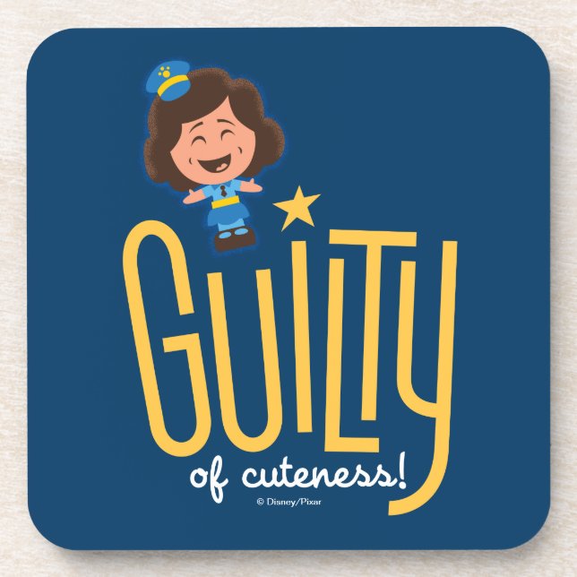 Toy Story 4 | McDimples "Guilty of Cuteness" Beverage Coaster (Front)