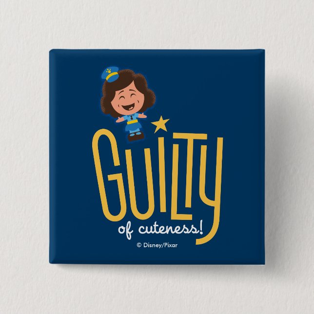 Toy Story 4 | McDimples "Guilty of Cuteness" Button (Front)