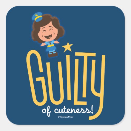 Toy Story 4  McDimples Guilty of Cuteness Square Sticker