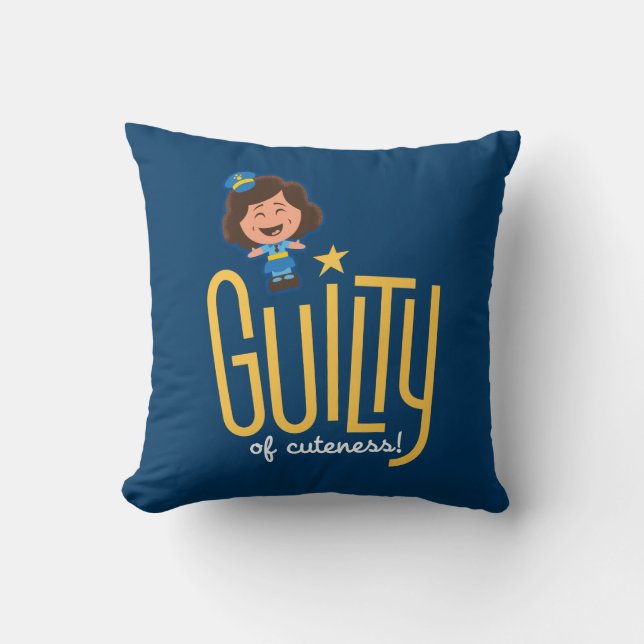 Toy Story 4 | McDimples "Guilty of Cuteness" Throw Pillow (Front)
