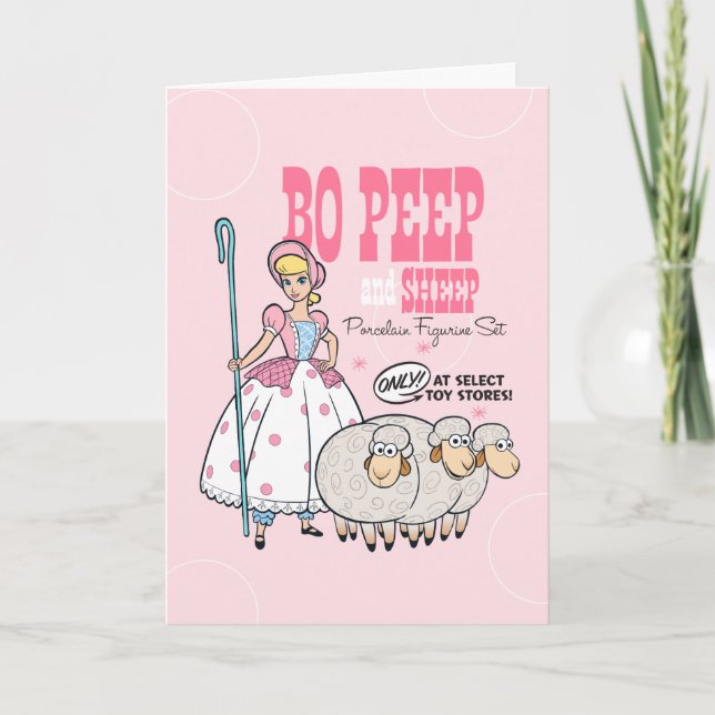 Toy Story 4 | Retro Bo Peep Figure Set Ad Card (Front)