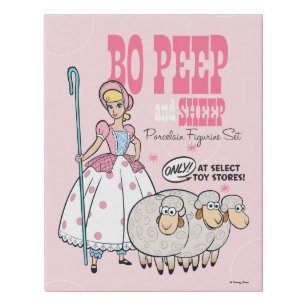 Toy Story 4 Retro Bo Peep Figure Set Ad Faux Canvas Print