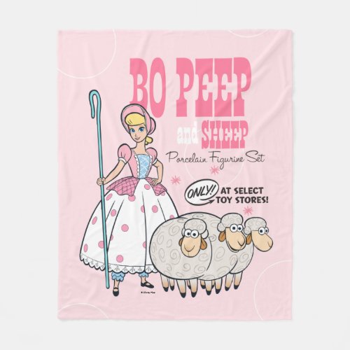 Toy Story 4  Retro Bo Peep Figure Set Ad Fleece Blanket