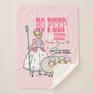Toy Story 4 Retro Bo Peep Figure Set Ad Sherpa Blanket