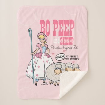 Toy Story 4 | Retro Bo Peep Figure Set Ad Sherpa Blanket by ToyStory at Zazzle