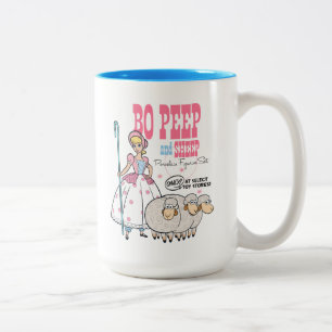 Toy Story 4   Retro Bo Peep Figure Set Ad Two-Tone Coffee Mug