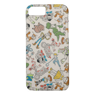 Toy Story 4 Retro Character Toss Pattern iPhone 8/7 Case
