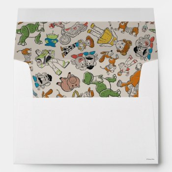 Toy Story 4 | Retro Character Toss Pattern Envelope by ToyStory at Zazzle