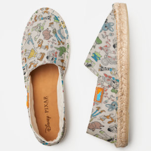 Toy Story 4 Retro Character Toss Pattern Espadrilles