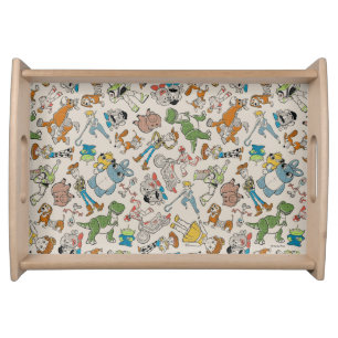 Toy Story 4   Retro Character Toss Pattern Serving Tray