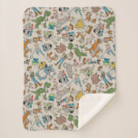 Toy Story 4 | Retro Character Toss Pattern Sherpa Blanket at Zazzle