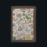 Toy Story 4 | Retro Character Toss Pattern Trifold Wallet<br><div class="desc">This Disney/Pixar's "Toy Story 4" retro style pattern features illustrated character art of the toys with halftone texture and offset color printing. This pattern includes illustrated versions of Woody, Buzz Lightyear, Bo Peep, Forky, Jessie, Bunny & Ducky, Rex, Aliens, Duke Caboom, Gabby Gabby, Mr. & Mrs. Potato Head, Slinky Dog,...</div>