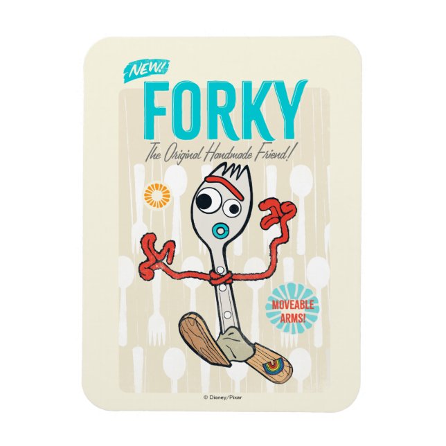 Toy Story 4 | Retro Forky Toy Ad Magnet (Vertical)