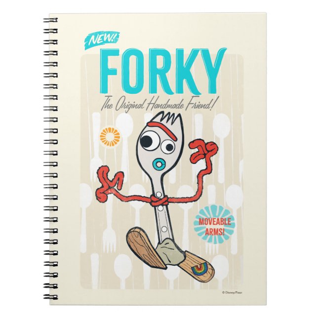 Toy Story 4 | Retro Forky Toy Ad Notebook (Front)