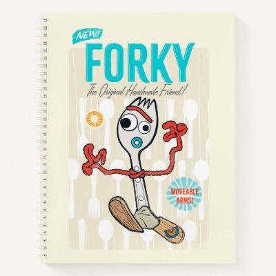 Toy Story 4 | Retro Forky Toy Ad Notebook