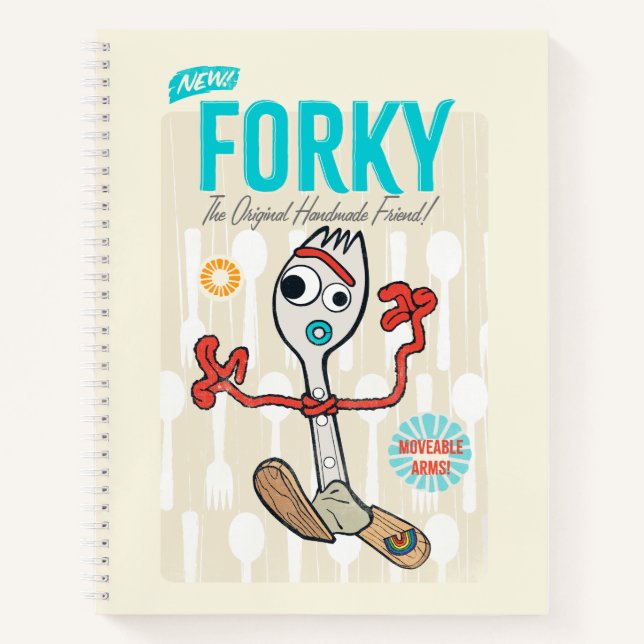 Toy Story 4 | Retro Forky Toy Ad Notebook (Front)