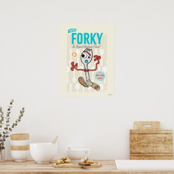 Toy Story 4 | Retro Forky Toy Ad Poster | Zazzle