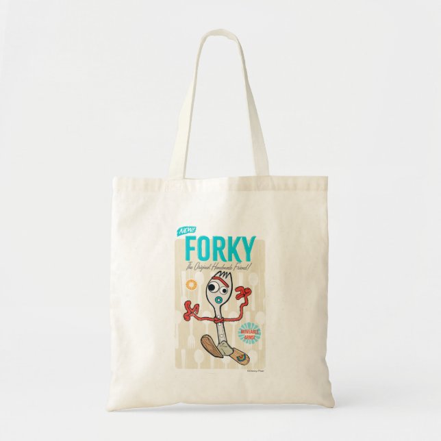 Toy Story 4 | Retro Forky Toy Ad Tote Bag (Front)