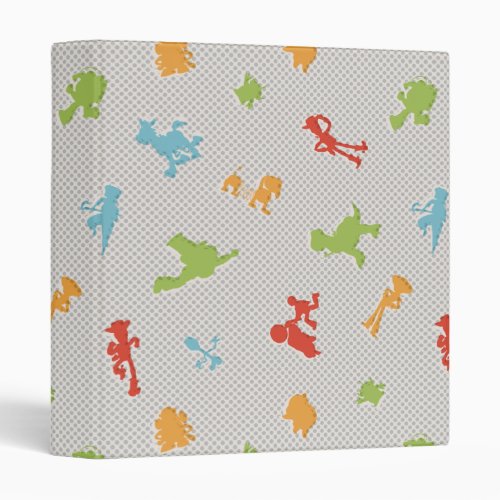Toy Story 4  Retro Toy Shape Toss Pattern 3 Ring Binder