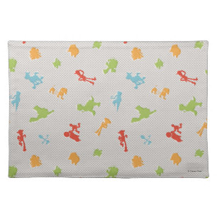 Toy Story 4 Retro Toy Shape Toss Pattern Cloth Placemat