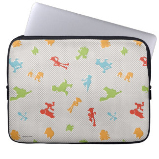 Toy Story 4 | Retro Toy Shape Toss Pattern Laptop Sleeve