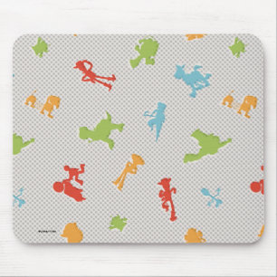 Toy Story 4 Retro Toy Shape Toss Pattern Mouse Pad
