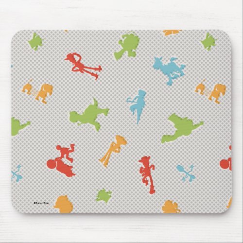 Toy Story 4  Retro Toy Shape Toss Pattern Mouse Pad