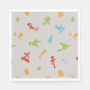 Toy Story 4 Retro Toy Shape Toss Pattern Napkins