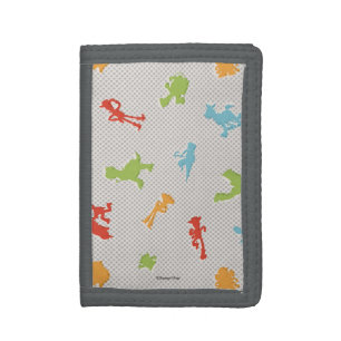 Toy Story 4   Retro Toy Shape Toss Pattern Trifold Wallet