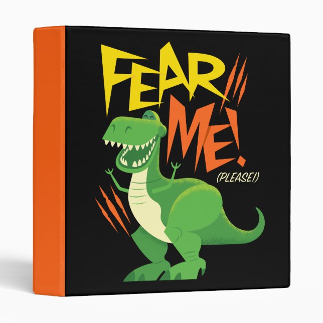 Toy Story 4 | Rex "Fear Me!" 3 Ring Binder (Front/Spine)